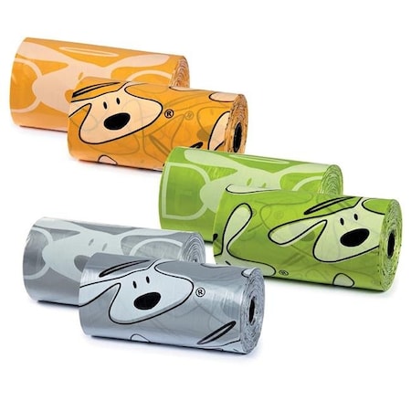 Petedge Dog is Good Icon Waste Bags; Assorted - Pack of 24 DI1071 24 10